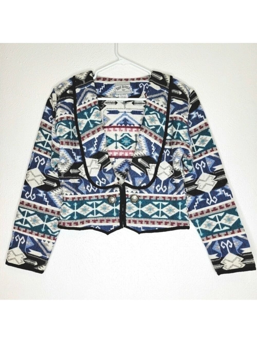 Vintage Western Cropped Blazer Jacket Women's Size Medium
